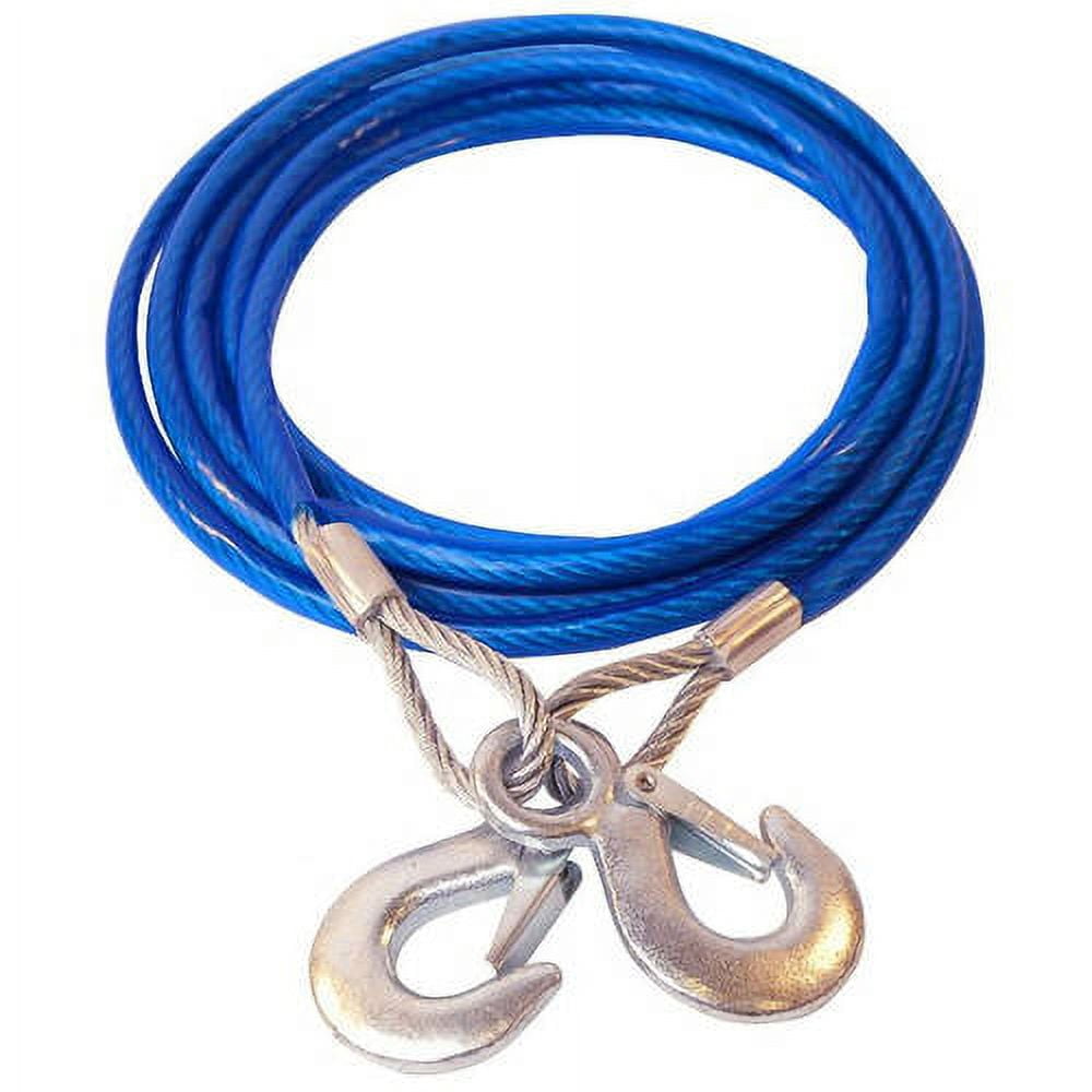 ALEKO TR3T8X131 Heavy Duty Steel Tow Rope with Hooks, 6,600 Pound