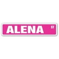 thumbnail image 1 of ALENA Street Sign Childrens Name Room Sign | Indoor/Outdoor |  24" Wide, 1 of 5