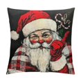 ALEPADNF Christmas Pillow Covers Farmhouse Christmas Decor Red Black