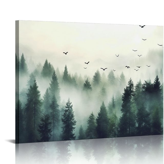 ALEPADNF Ethereal Landscape Mountain landscape paintingCanvas Wall Art
