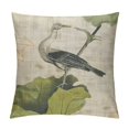 ALEPADNF Farmhouse Throw Pillow Covers Heron Dancing Double Sideds with