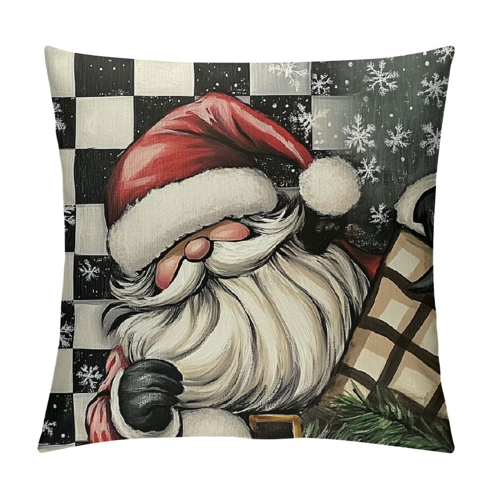 ALEPADNF Warm Winter Wishes Decorative Throw Pillow Covers, Snowman