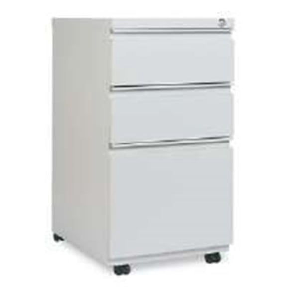 ALEPB532819LG Three Drawer Mobile Pedestal File With Full Length Pull Gray
