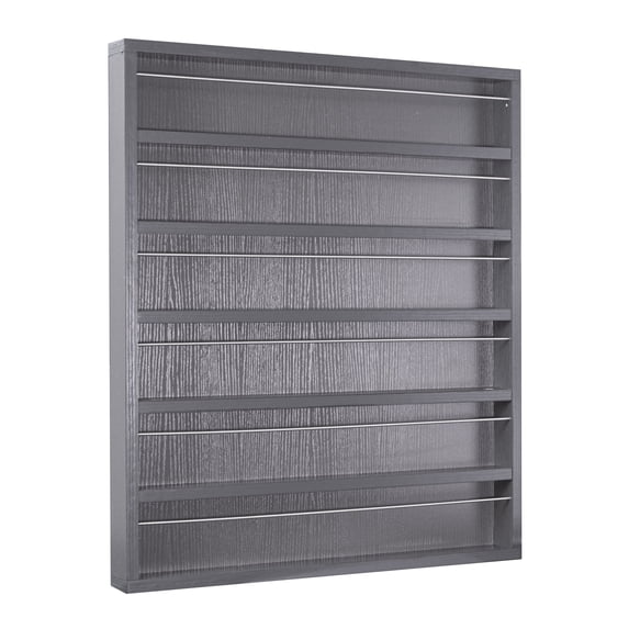 Nail Polish Wood Rack Holds Up To 90 Nail Polish Bottles Nail Salon Tattoo Ink Organization Furniture, Grey