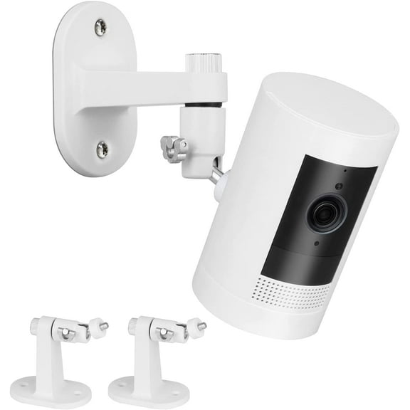 ALERTC 2Pack Adjustable Security Wall Mount Bracket for Stick Up C & Outdoor C Plus, Perfect View Angle for Your Surveillance Cera System - White