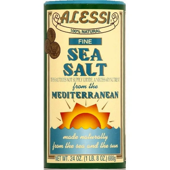 ALESSI SEA SALT FINE-24 OZ -Pack of 6