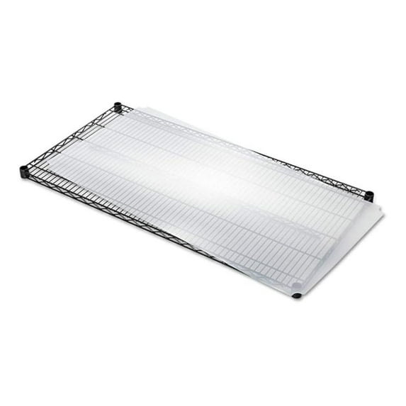 ALESW59SL4824 Plastic in. x 24 in. Shelf Liners for Wire Shelving - Clear (4/Pack)
