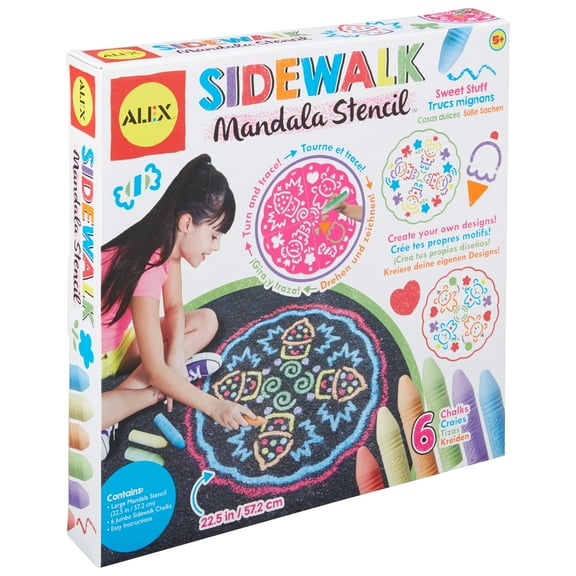 ALEX Art Sidewalk Mandala - Sweet Stuff