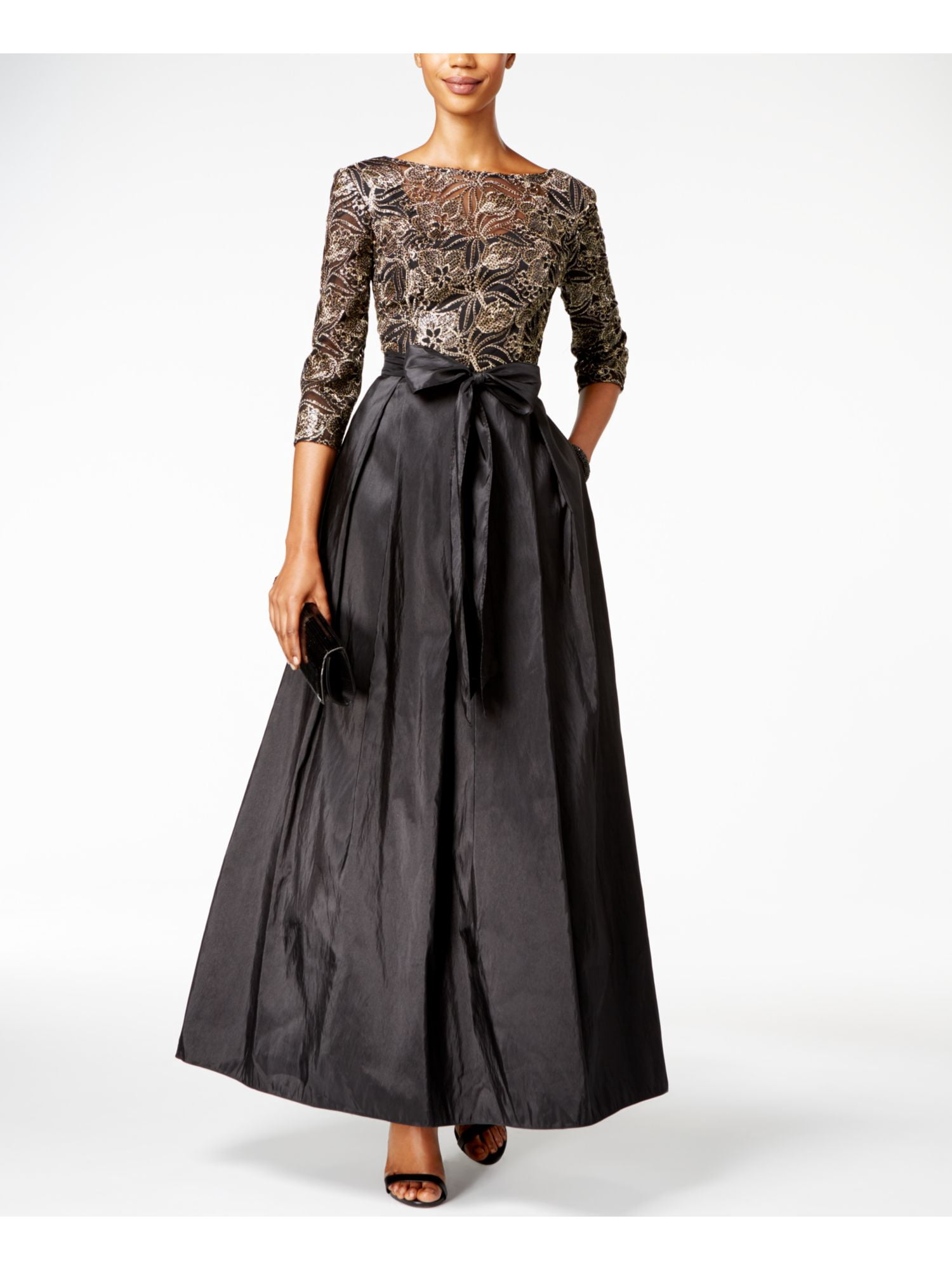 ALEX EVENINGS $209 Womens New 1204 Black Pocketed Fit + Flare Dress 16 B+B - Walmart.com ALEX EVENINGS $209 Womens New 1204 Black Pocketed Fit + Flare Dress 16 B+B - Walmart.com