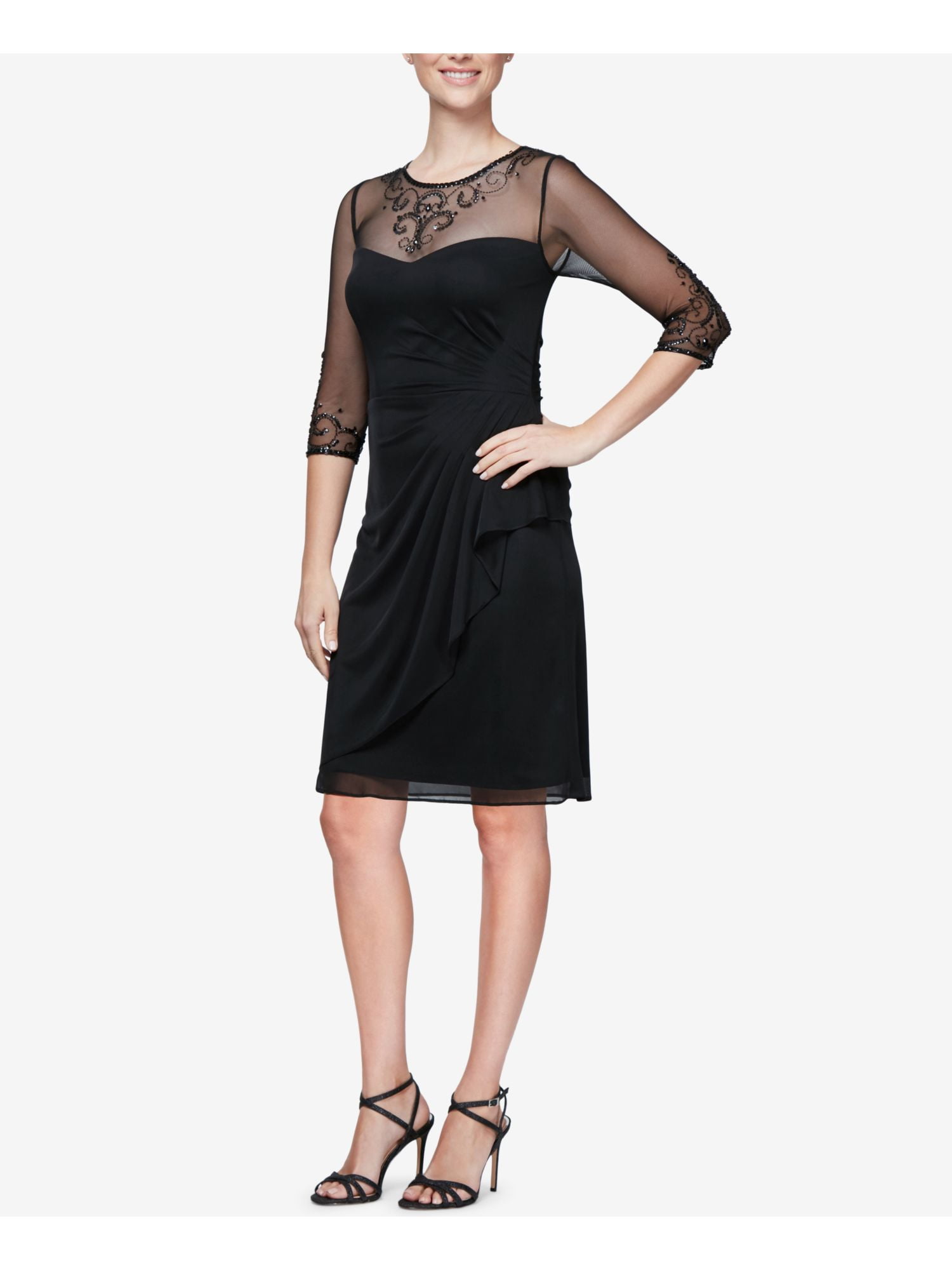 Alex Evenings Womens Dresses in Womens Clothing Black Walmart