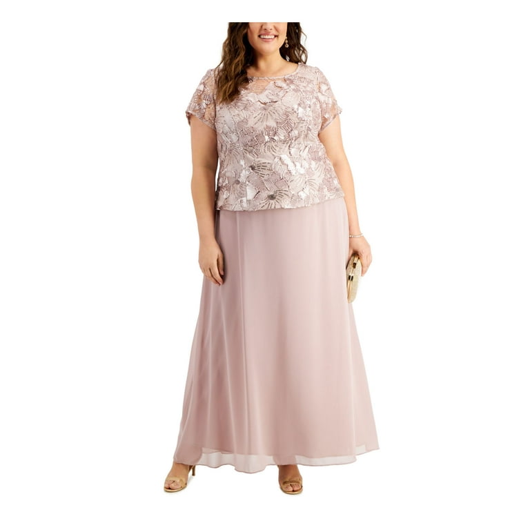 Embellished Plus Size A-Line Dress