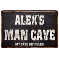 thumbnail image 1 of ALEX'S Man Cave Black Grunge Sign Home Décor Gift Cave Funny 112180004035, 1 of 1