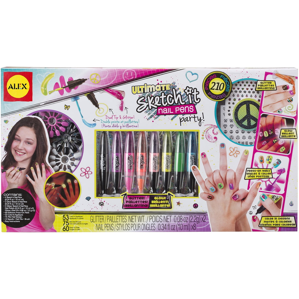 Buy Alex: Glow Sketch It Nail Pen Set at Mighty Ape Australia