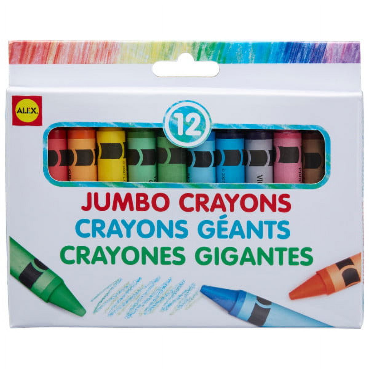 iHeartArt Jr 12 Jumbo Crayons