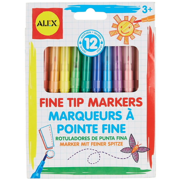 Alex 12 Washable Fine Tip Markers