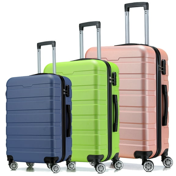 ALEX VANDO Traveler Luggage 3 Piece Luggage Sets Hardshell Lightweight Suitcase with TSA Lock Spinner Wheels