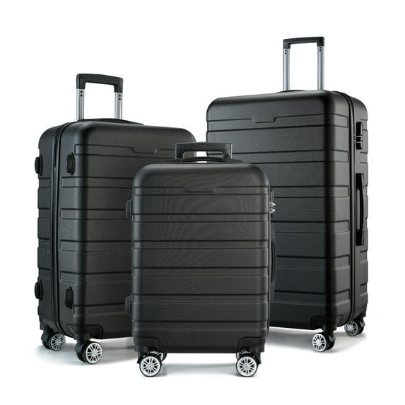 ALEX VANDO Traveler Suitcases and Luggage Clearance Carry On Maletas De Viaje Hard Sided Luggage Travel Bag with Wheels Black