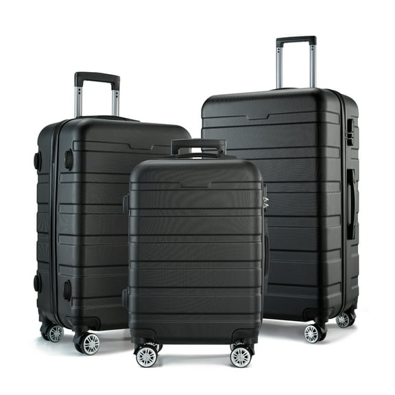 ALEX VANDO Traveler Suitcases and Luggage Clearance Carry On Maletas De Viaje Hard Sided Luggage Travel Bag with Wheels Black