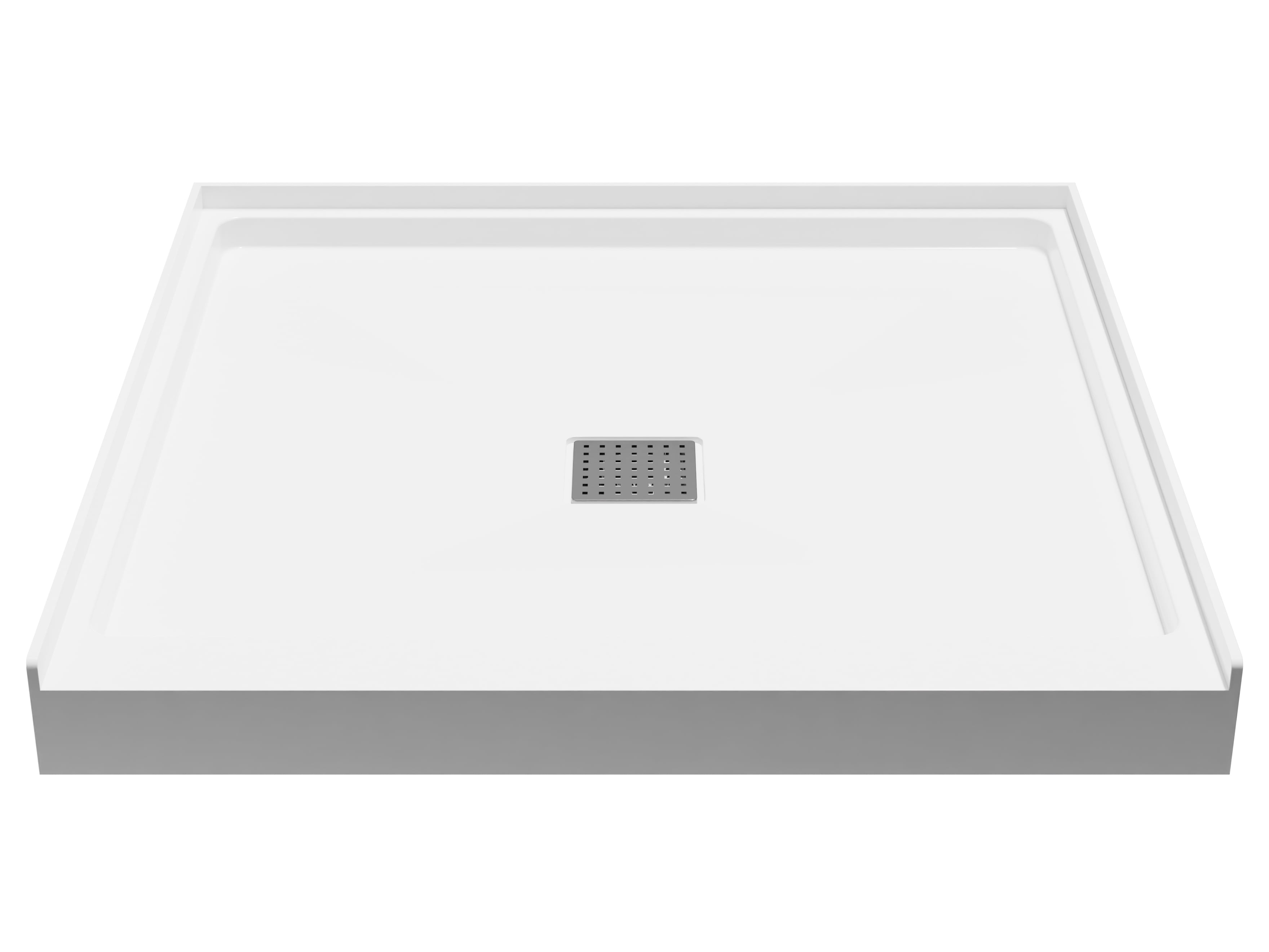 Alexander 36" White Resin Shower Base with Center Drain
