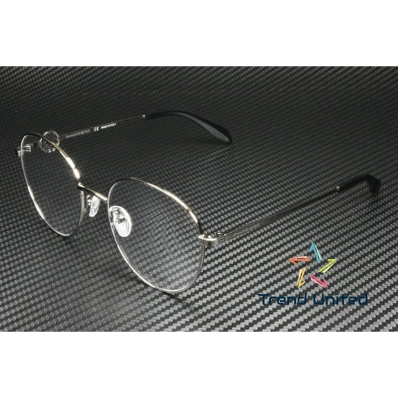 ALEXANDER MCQUEEN AM0291O 001 Round Ruth Black Demo Lens 55 mm Womens Eyeglasses