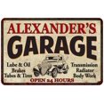 thumbnail image 1 of ALEXANDER'S Garage Gift Man Cave Metal Sign Decor 12x18 112180014144, 1 of 1