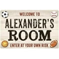 thumbnail image 1 of ALEXANDER'S Room Kids Bedroom Sign Boy's Gift 8x12 Metal 108120090013, 1 of 1