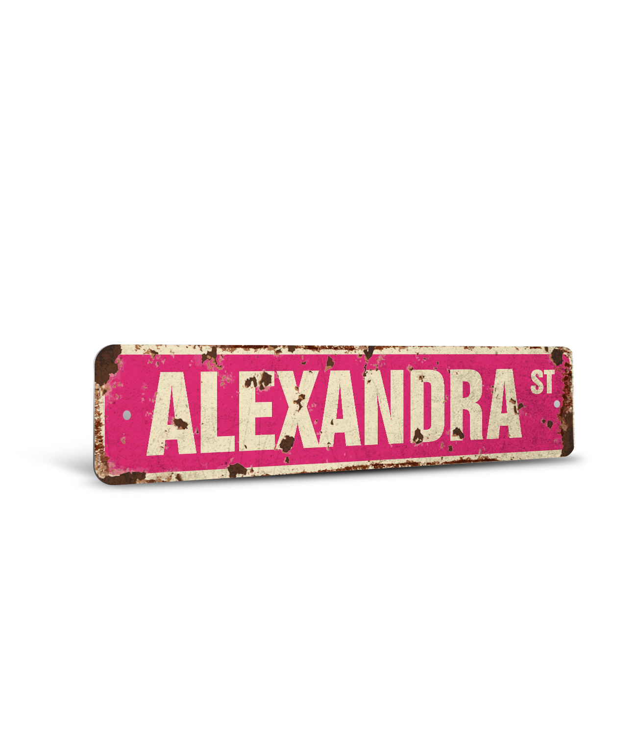 ALEXANDRA Vintage Style Rustic Street Sign – Childrens Name Room Sign ...