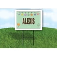 thumbnail image 1 of ALEXIS WELCOME BABY GREEN  18 in x 24 in Yard Sign Road Sign with Stand, 1 of 4