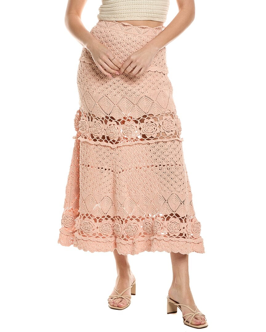 Natalia Midi Skirt - Pink