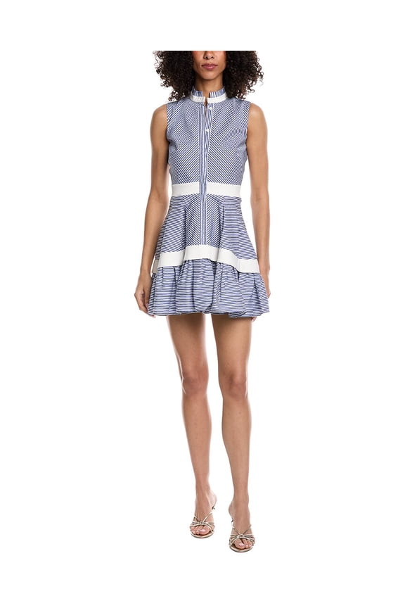womens Natacha Mini Dress, l, Blue