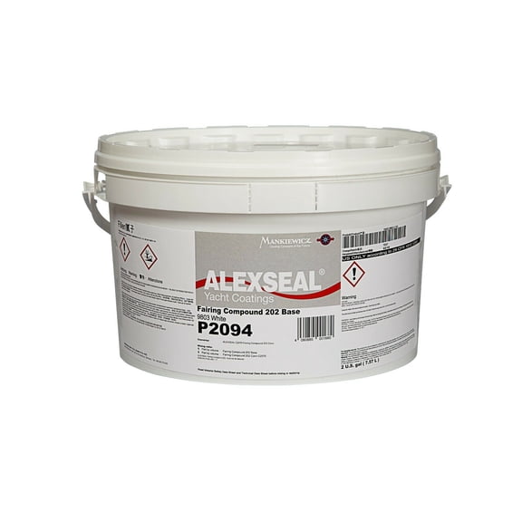 ALEXSEAL BOAT PAINT - Fairing Compound 202 KIT - White - Gray - Red - Part A+B