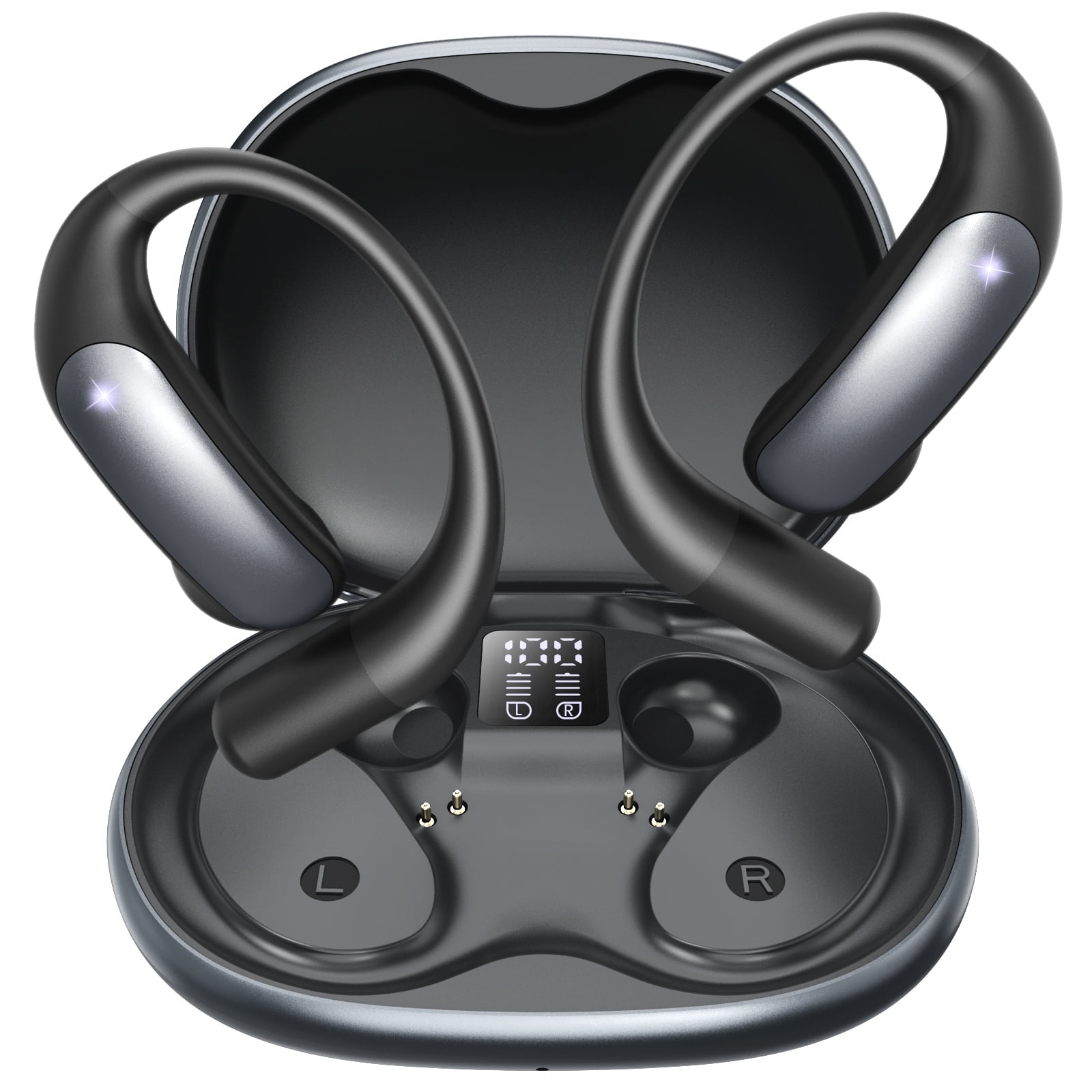 AI Translation Earbuds Real Time: OWS 3-in-1 Translator Earbuds for iOS & Android, Supporting 144 Languages with 60-Hour Battery Translator Headphones for Travel, Business, Meetings & Learning
