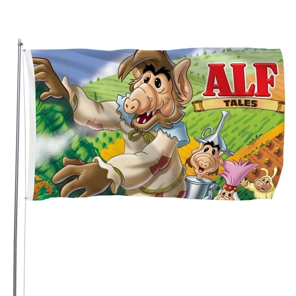 ALF The Animated Series-themed Printed Flag Perfect gift for fans, friends, and family members, and suitable for indoor and outdoor activities, party decorations.35.4"x59" (90cm150cm)