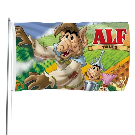 ALF The Animated Series-themed Printed Flag Perfect gift for fans, friends, and family members, and suitable for indoor and outdoor activities, party decorations.35.4"x59" (90cm×150cm)