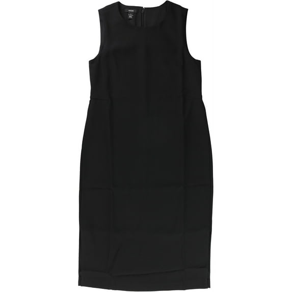 Alfani Womens Side Slits A-line Dress, Black, 10