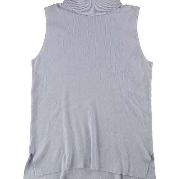 ALFANI Womens Light Blue Sleeveless Turtle Neck Sweater  Size: L