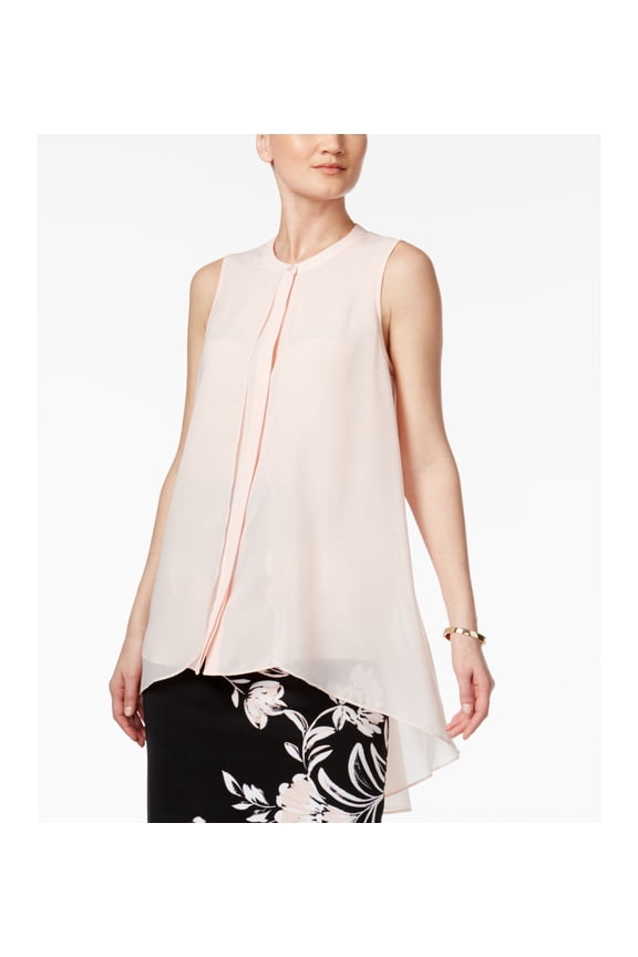 Flyaway High Low Blouse Pink Cloud 16