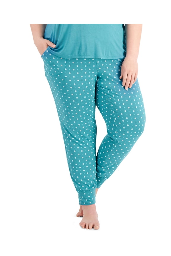 Intimates Teal Pocketed Sleep Pants Plus 2X