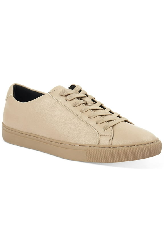 Mens Beige Comfort Grayson Round Toe Platform Lace-Up Sneakers Shoes 9 M