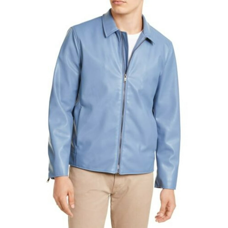 Alfani men's leather hot sale jacket