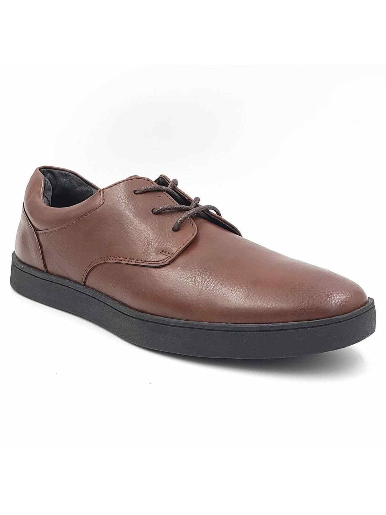 Alfani Mens Brown Cushioned Comfort Elston Almond Toe Platform Lace-Up Oxford Shoes 12 M
