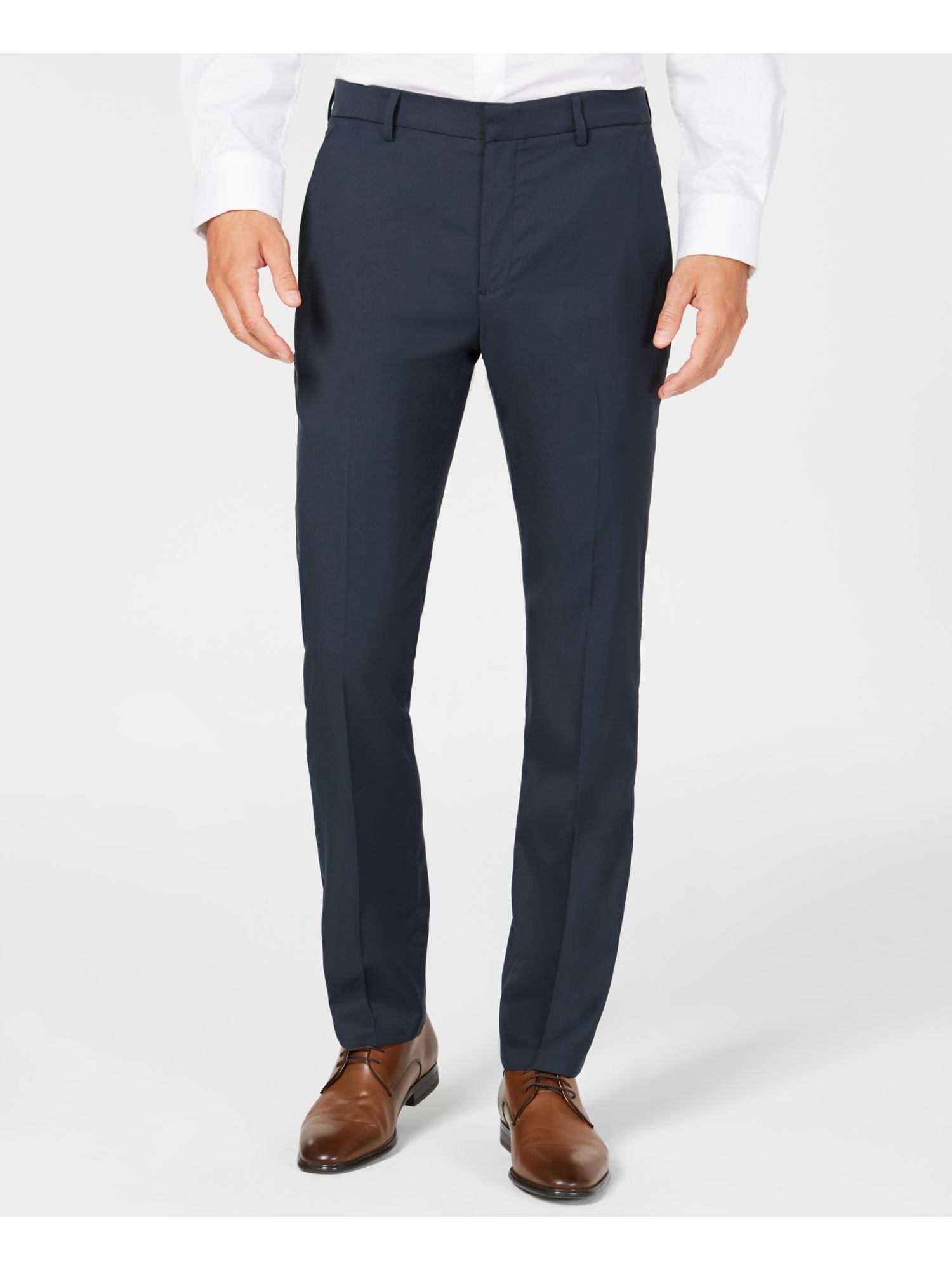 ALFANI Mens Navy Stretch Classic Fit Stretch Pants W34/ L30 - Walmart.com