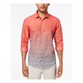 thumbnail image 1 of ALFANI Mens Red Collared Casual Button Down M, 1 of 2