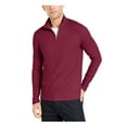 thumbnail image 1 of ALFANI Mens Red Long Sleeve Turtle Neck Classic Fit Quarter-Zip Pullover Sweater S, 1 of 2