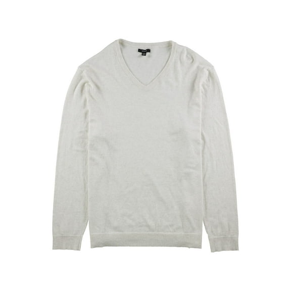 ALFANI Mens White Long Sleeve Crew Neck Pullover Sweater L