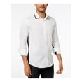 thumbnail image 1 of ALFANI Mens White With buttons Semi Fitted Fit Casual Button Down XL, 1 of 2