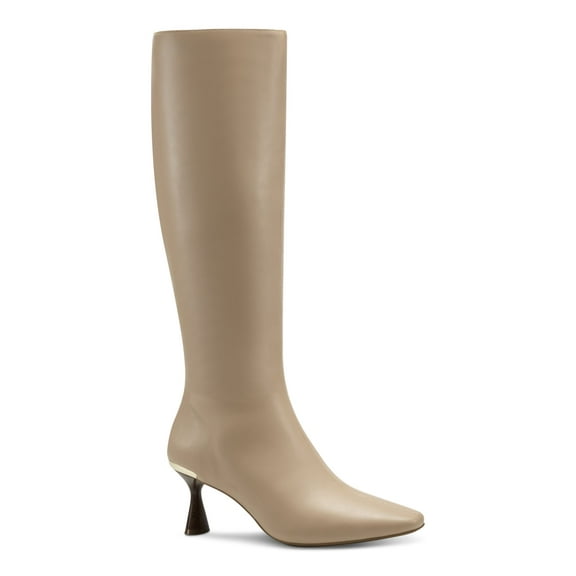 ALFANI Womens Beige Comfort Goring Cecee Pointed Toe Kitten Heel Zip-Up Dress Boots 7.5 M