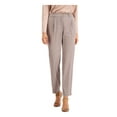 thumbnail image 1 of ALFANI Womens Beige Pleated Zippered Stay-put Slim Fit Wear To Work Pants 4, 1 of 4