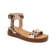 thumbnail image 1 of ALFANI Womens Beige Snake Print Ankle Strap Cherryll Round Toe Wedge Sandals 7 M, 1 of 4