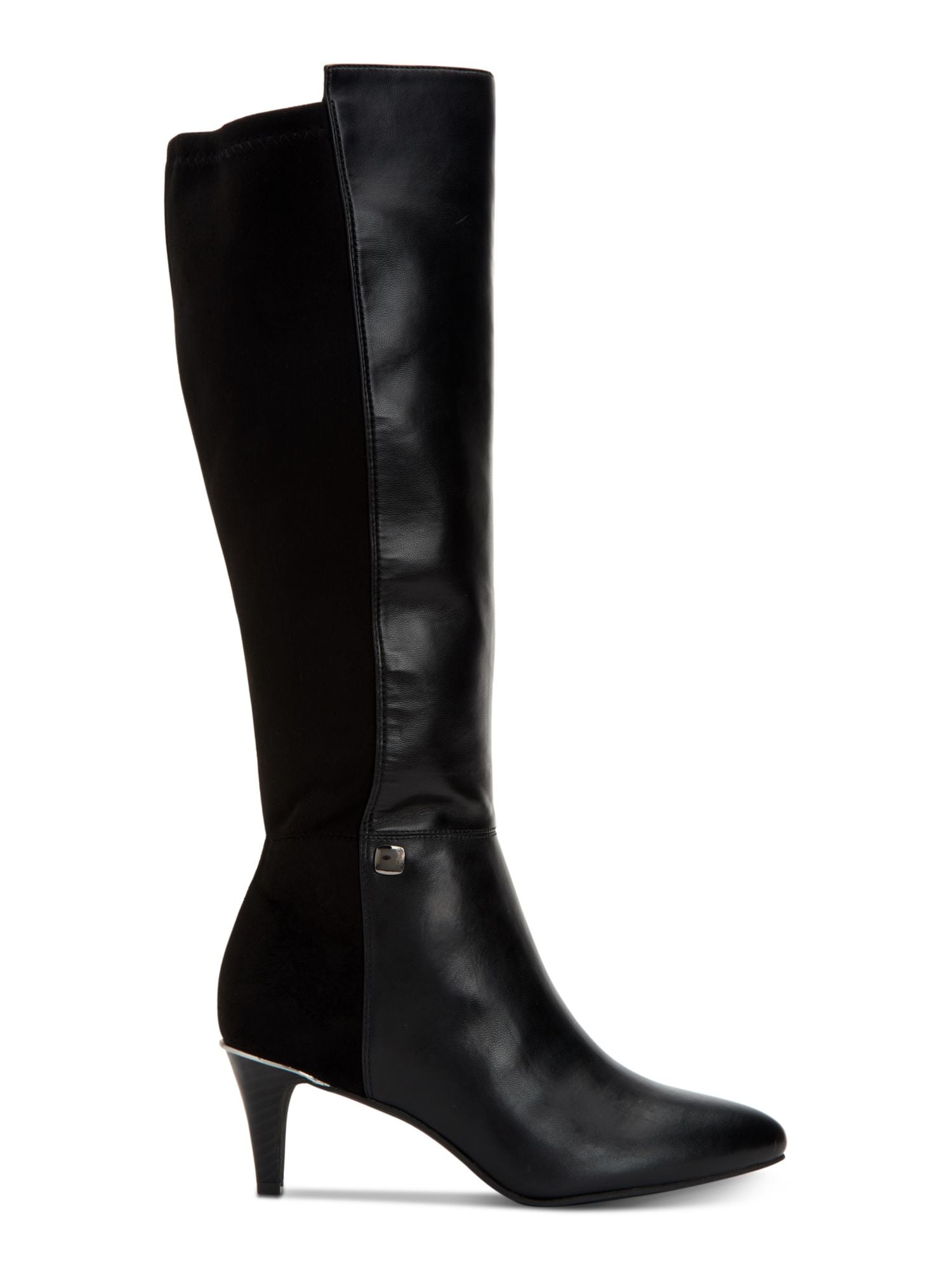 ALFANI Womens Black Comfort Goring Cecee Pointed Toe Kitten Heel Zip-Up Dress Heeled Boots M main image 0